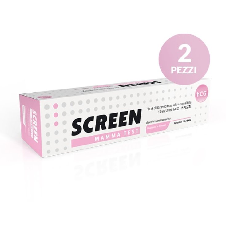 Screen Pharma Screen Mamma Test Di Gravidanza Ultra-Sensibile 2 Pezzi