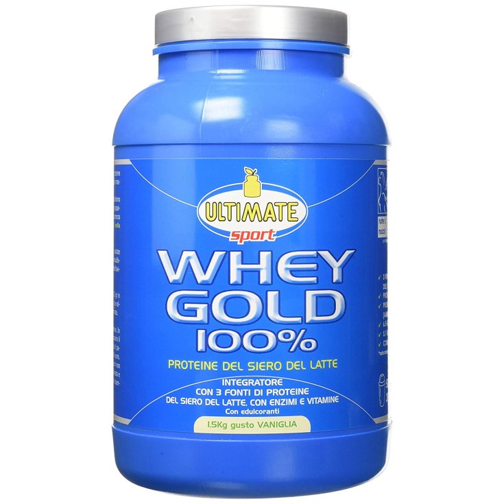 Ultimate Sport Whey Gold 100% Gusto Vaniglia Integratore Alimentare 1,5Kg