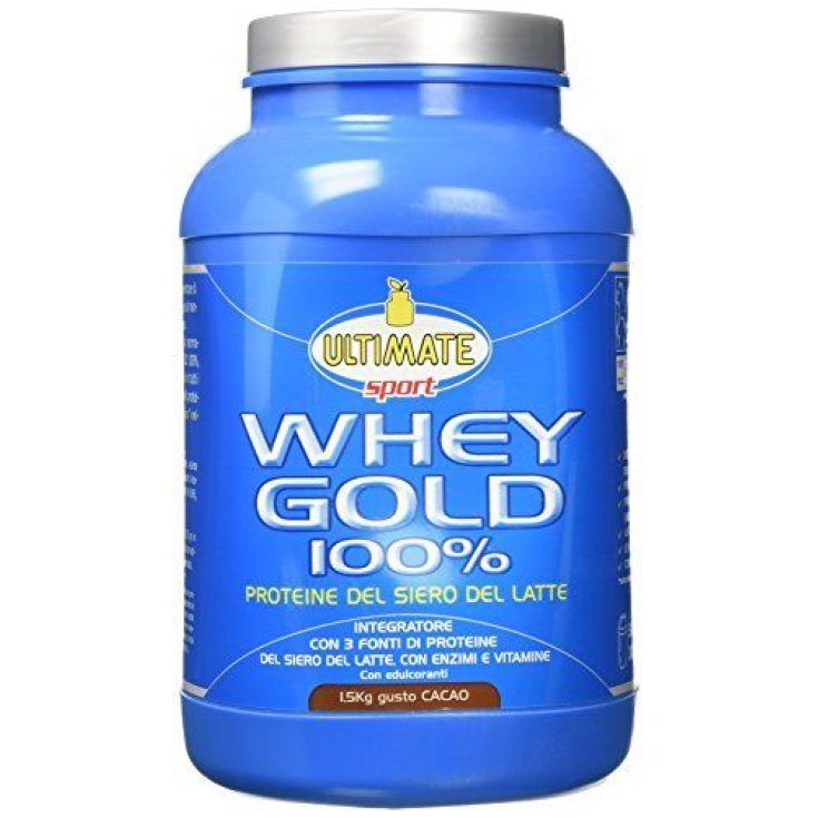 Ultimate Sport Whey Gold 100% Gusto Cacao Integratore Alimentare 1,5Kg