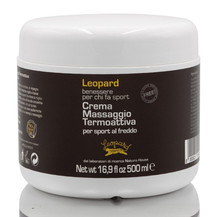 Leopard Crema Massaggio Termoattiva Professionale 500g