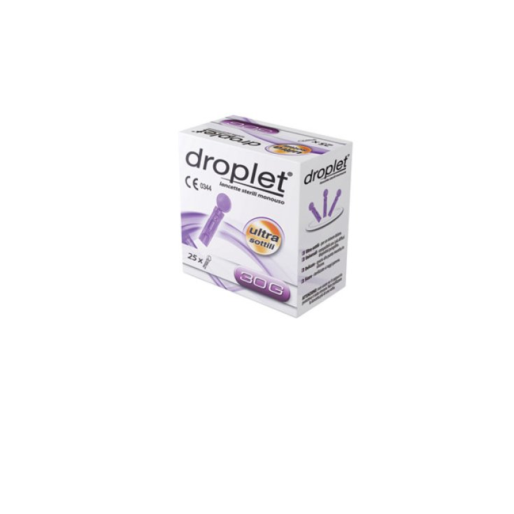 Droplet® Comfort Max Lancette Pungidito Sterili Monouso G30 25 Pezzi