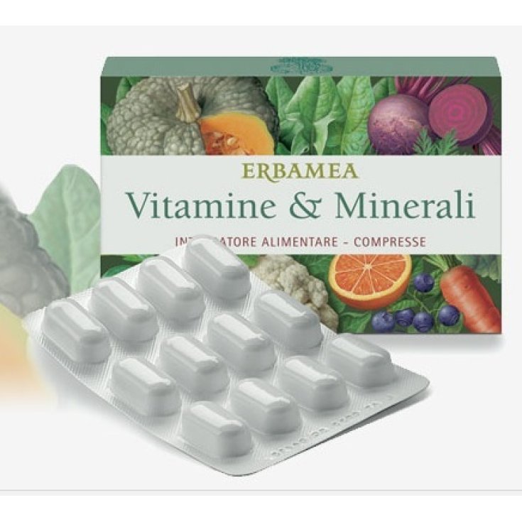Erbamea Vitamine & Minerali Integratore Alimentare 24 Compresse