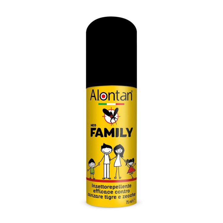 Alontan® Neo Family Spray Insettorepellente Efficace Contro Zanzare Tigre E Zecche 75ml