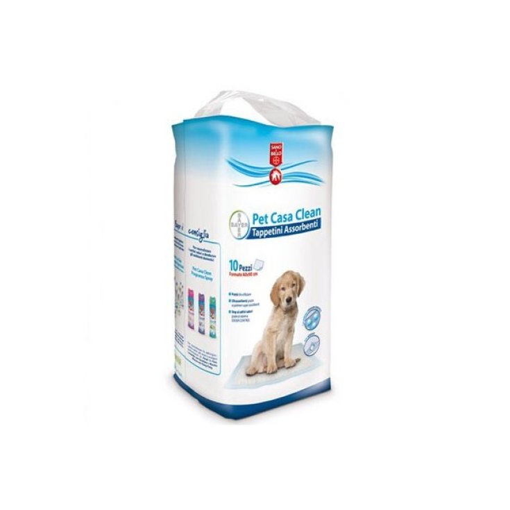 Bayer Pet Casa Clean Tappetini Assrbenti 60x90cm 10 Pezzi