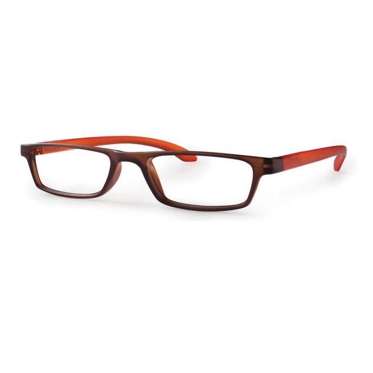 Trendy Occhiali Premium Arancio/Marrone Diottrie +3,50