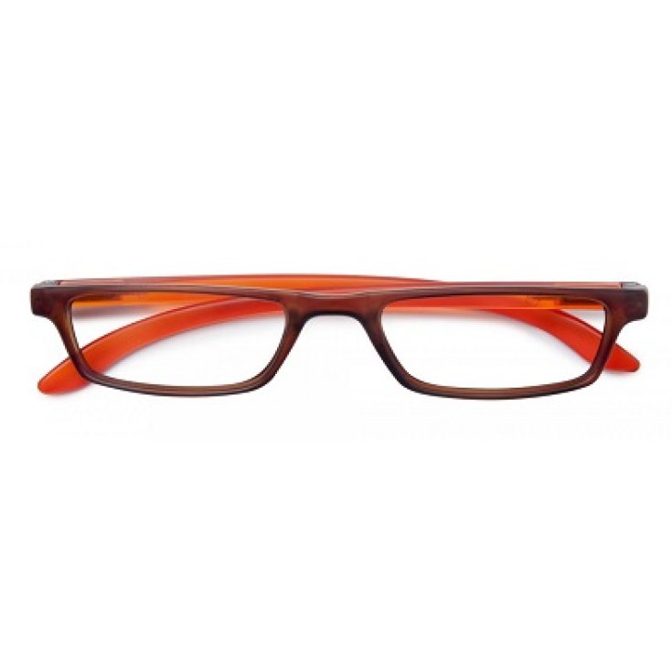 Trendy Occhiali Premium Arancio/Marrone Diottrie +2,50