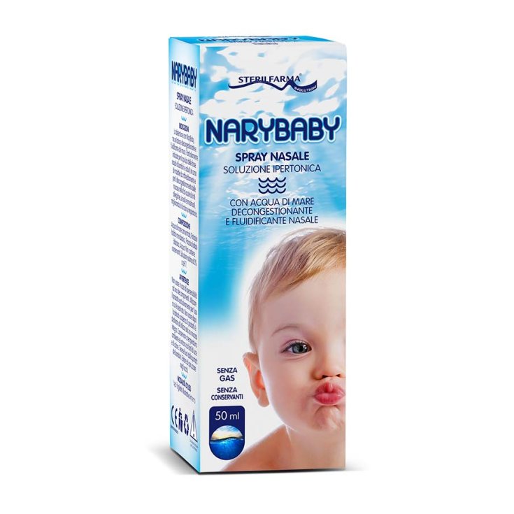 Sterilfarma® NaryBaby® Spry Nasale Soluzione Ipertonica Con Acqua Di Mare 50ml