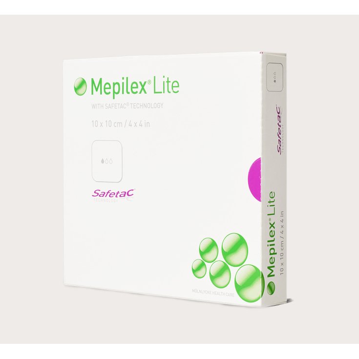 Mölnlycke® Mepilex® Lite Medicazione In Schiuma Sottile Con Safetac® Misura 20x50cm 4 Pezzi