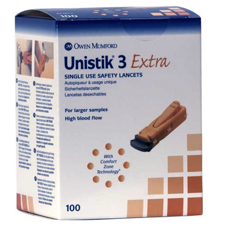 Unistik 3 Extra 100 Lancette