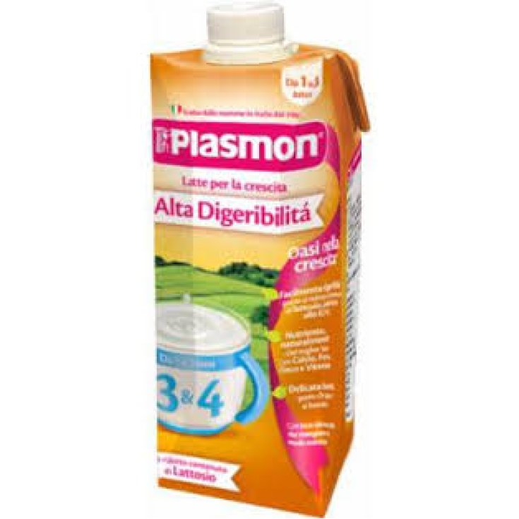 Plasmon Latte Per La Crescita 3 & 4 Ad Alta Digeribilità 500ml