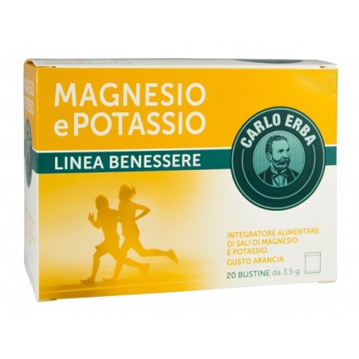 Carlo Erba Magnesio Potassio Integratore Alimentare 20 bustine 