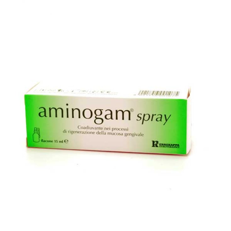 Aminogam Spray Coadiuvante Nei Processi Di Rigenerazione Della Mucosa Gengivale 15ml