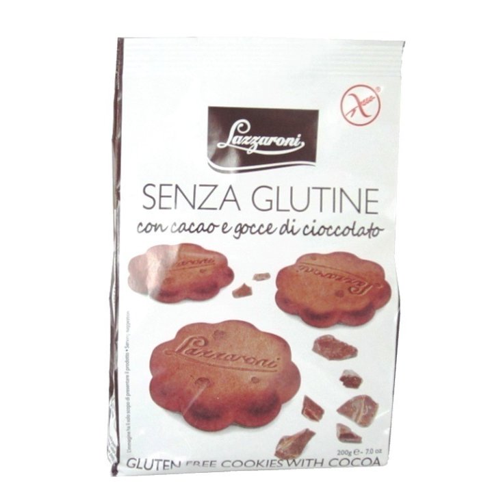 Lazzaroni Biscotti Con Cacao E Gocce Di Cioccolato Senza Glutine 200g