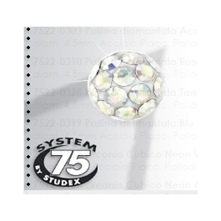 Studex Sistem 75 Pallina Diamantata Cristallo A. Boreale 4,5mm