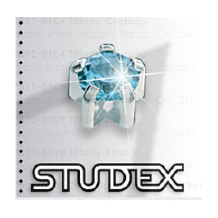 Studex Sistem 75 Tiffany Acquamarina In Acciaio 4mm