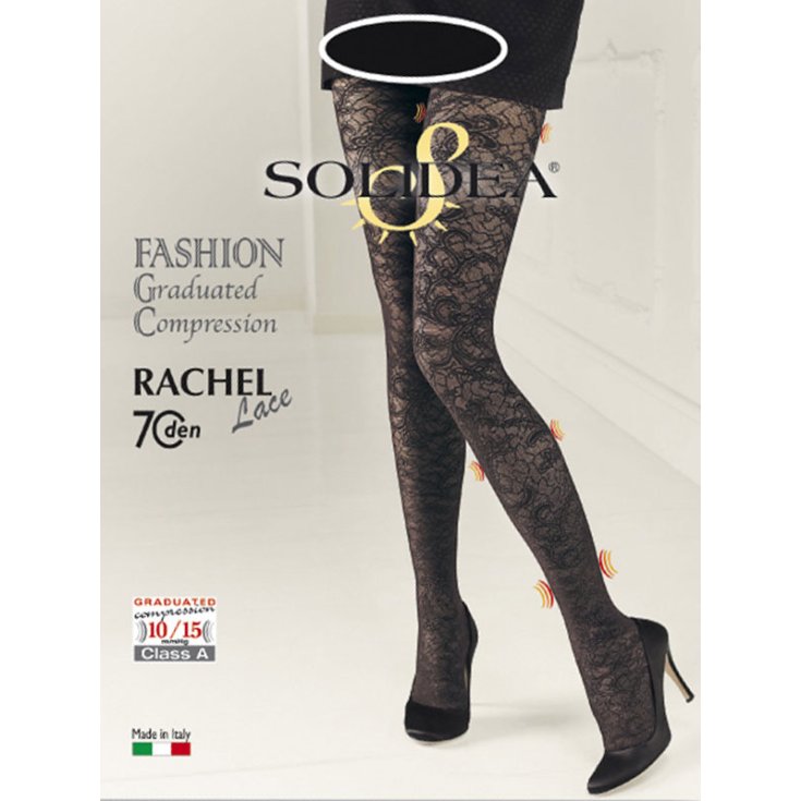 Solidea Collant Rachel 70 Lace Colore Nero Taglia 2-M