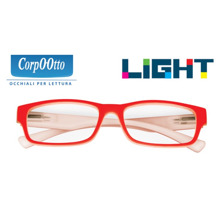 CorpoOtto Light Occhiali da Lettura Colore Rosso Diottrie +2,50