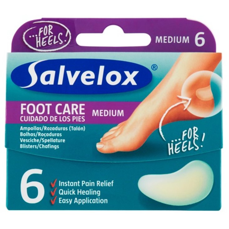 Salvelox Foot Care Medium Blisters 6 Unità 40×61 mm