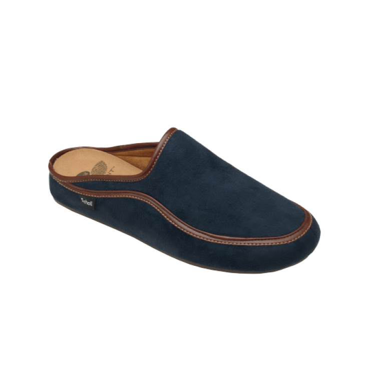 Scholl Brandy Ciabatta Uomo Plantare BIoprint Colore Navy Blue Taglia 41