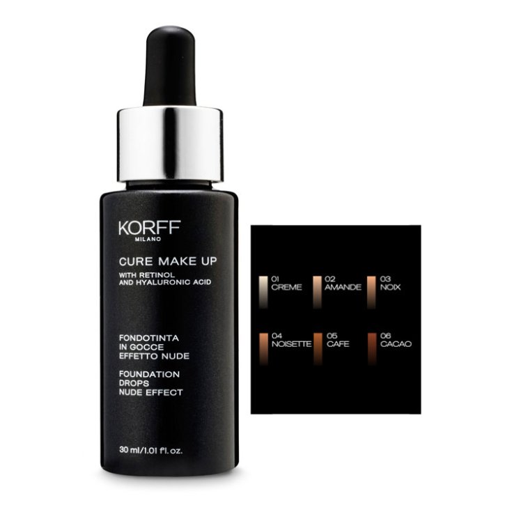 Korff Cure Make Up Fondotinta In Gocce Effetto Nude Colore 02 Amande 30ml