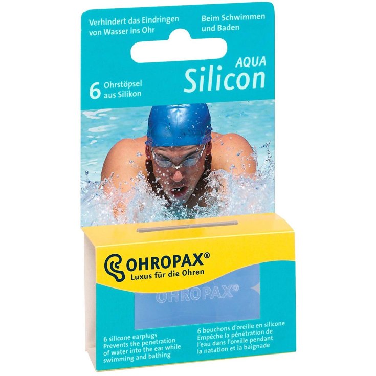 Sofarco Ohropax Silicon Aqua Tappo Auricolare 6 Pezzi