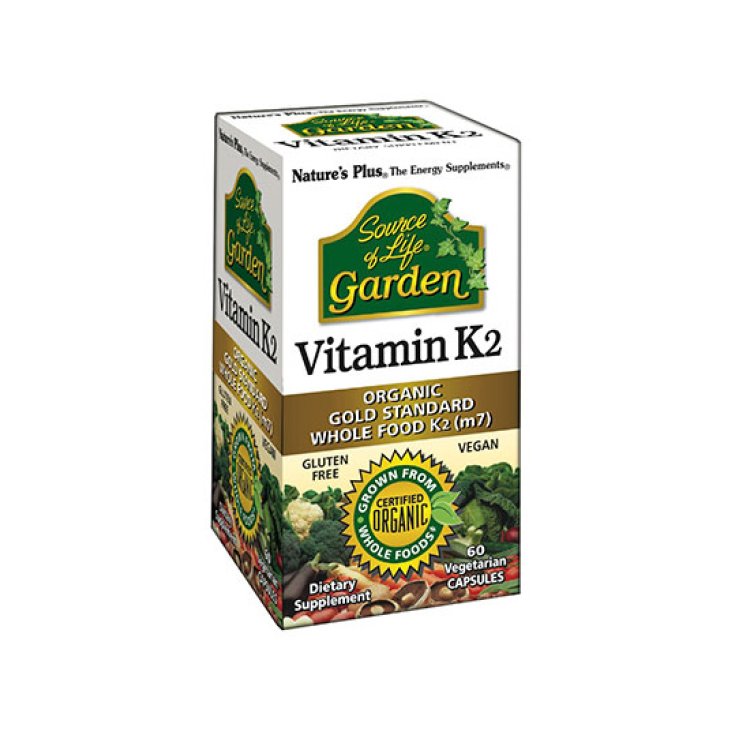 Nature's Plus Source Of Life Garden Vitamin K2 Integratore Alimentare 60 Capsule