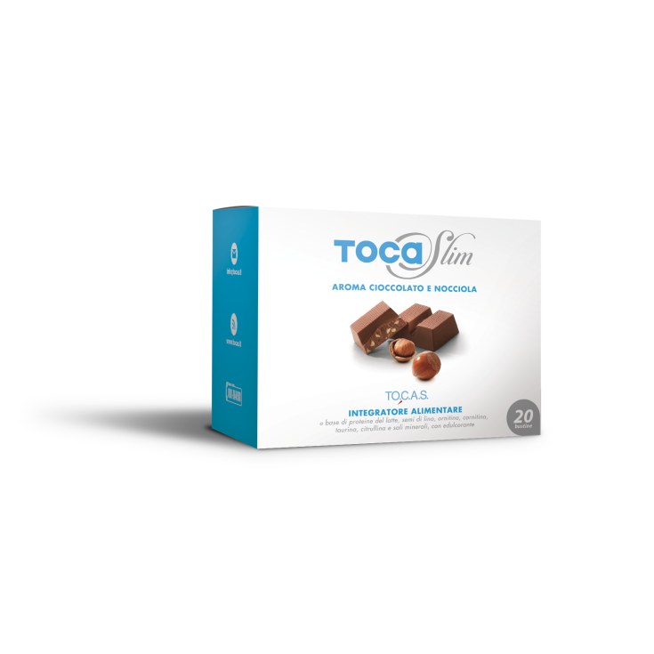 TO.C.A.S. Tocaslim Cioccolato/Nocciola Integratore Alimentare 20 Bustine