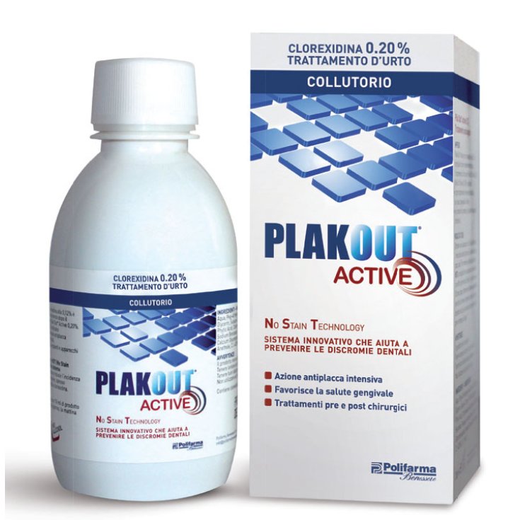 Polifarma Plakout Active Collutorio Clorexidina 0,20% 200ml
