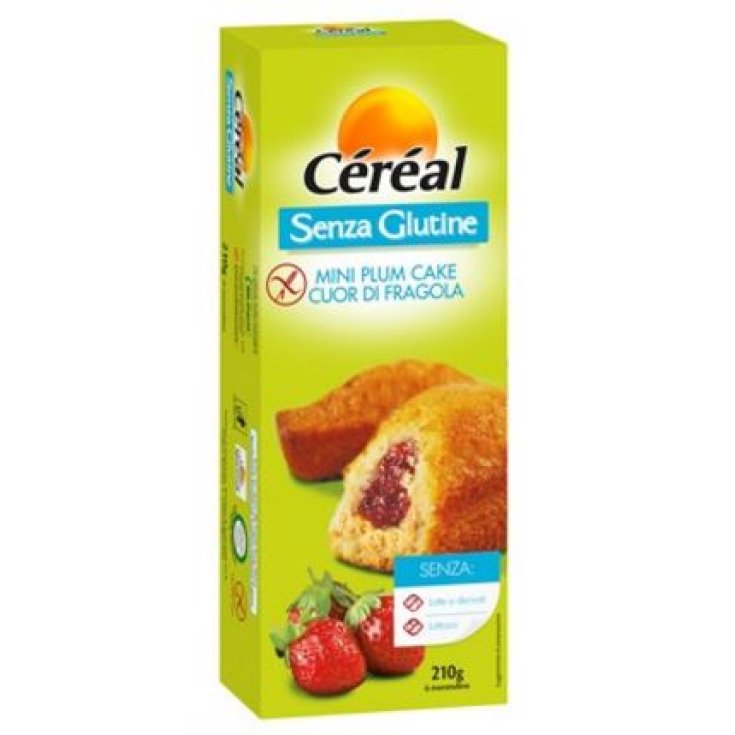 Céréal Mini Plum Cake Cuor Di Fragola Senza Glutine 210g