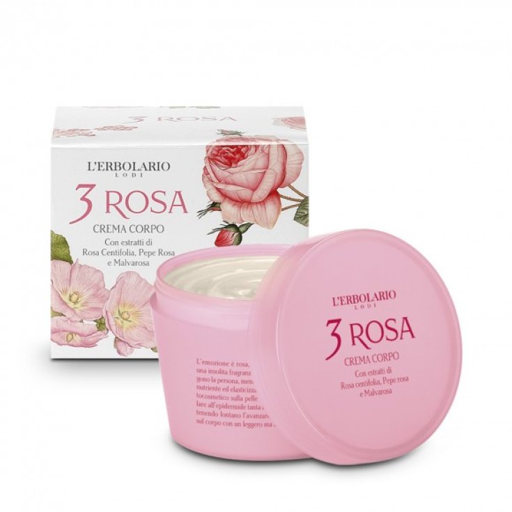 L'Erbolario 3 Rosa Crema Corpo 200ml