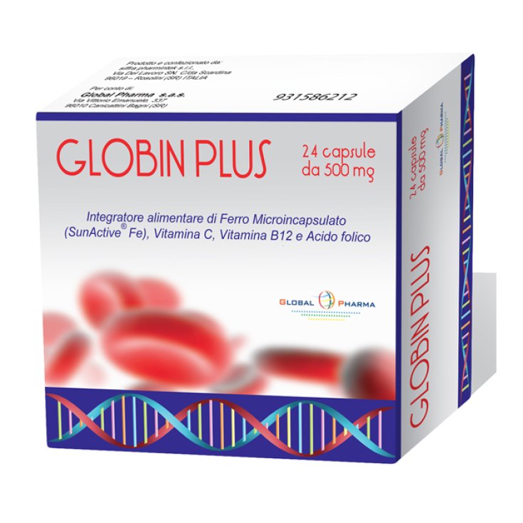 Global Pharma Globin Plus Integratore Alimentare 24 Capsule Da 500mg