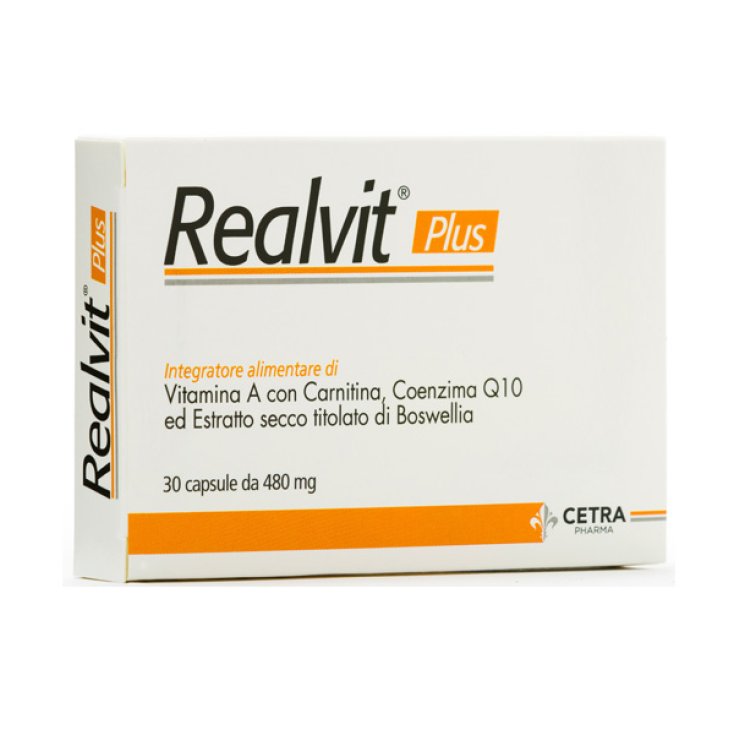 Cetra Pharma Realvit Plus Integratore Alimentare 30 Capsule