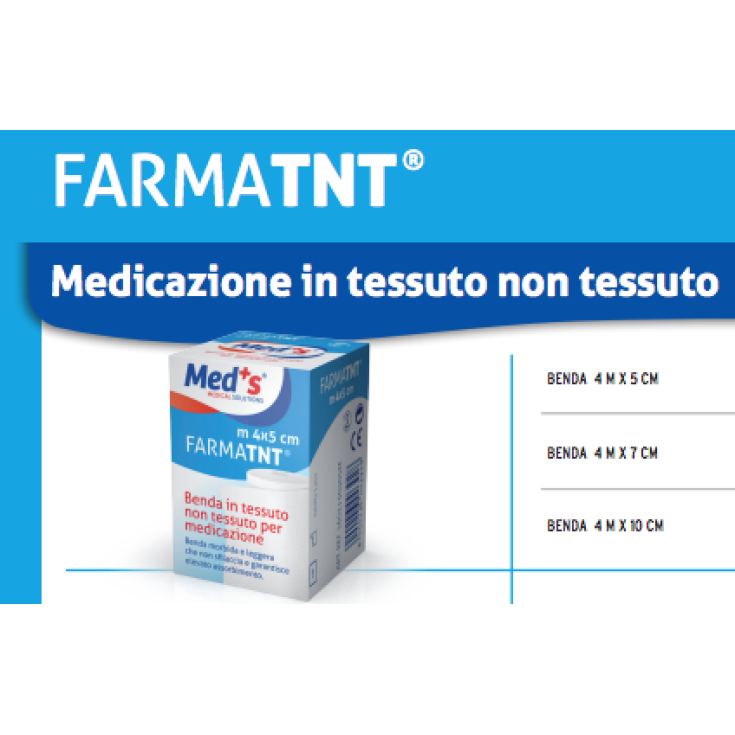 Med+s® FarmaTNT® Benda Di Medicazione Misure 400x10cm