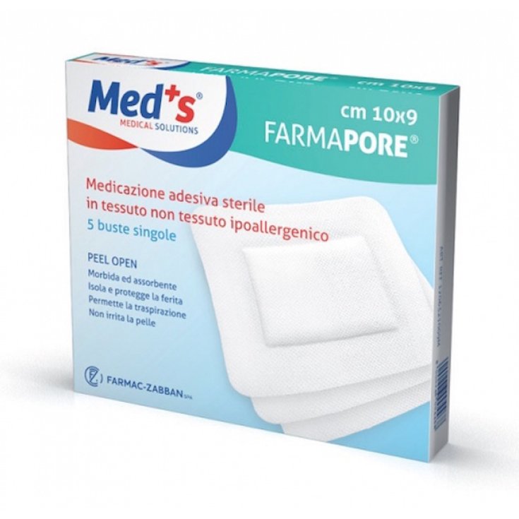 Med's Farmapore Cerotti Medicazione Adesiva Sterile  9x600cm 5 Pezzi