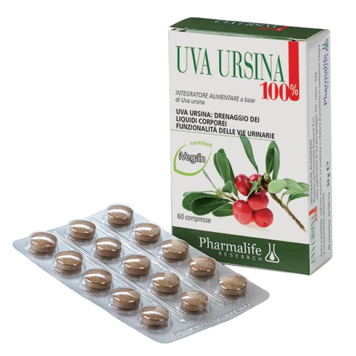 Pharmalife Research Uva Ursina 100% Integratore Alimentare 60 Compresse