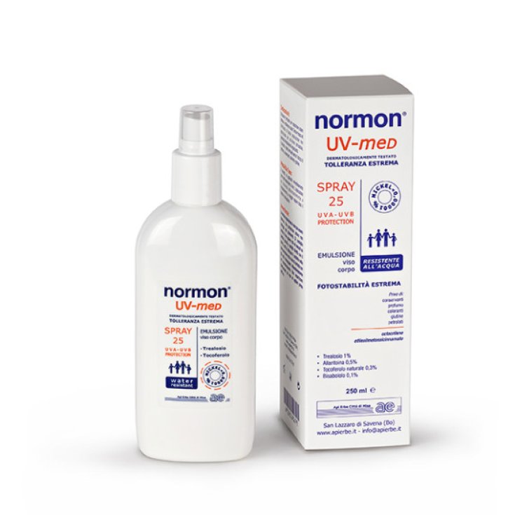 Normon UV-med Spray Viso Corpo SPF25  250ml