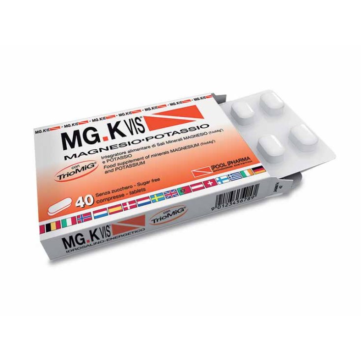 Pool Pharma Mgk Vis Magnesio Con Potassio Integratore Alimentare 40 Compresse