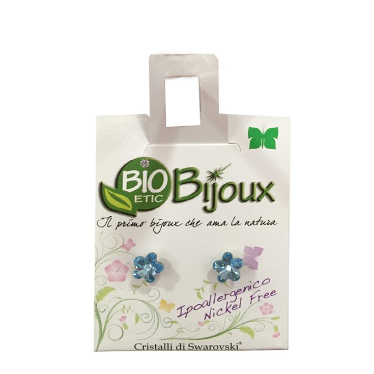 Bioetic Bijoux Orecchino Fiore 6mm Acquamarine