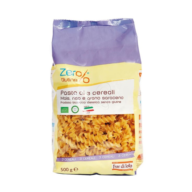 Zero% Glutine Fusilli 3 Cereali Biologico 500g