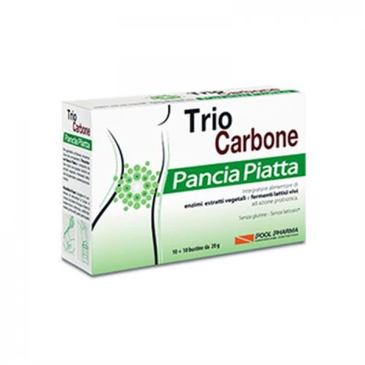 Pool Pharma Triocarbone Pancia Piatta Integratore Alimentare 10+10 Bustine