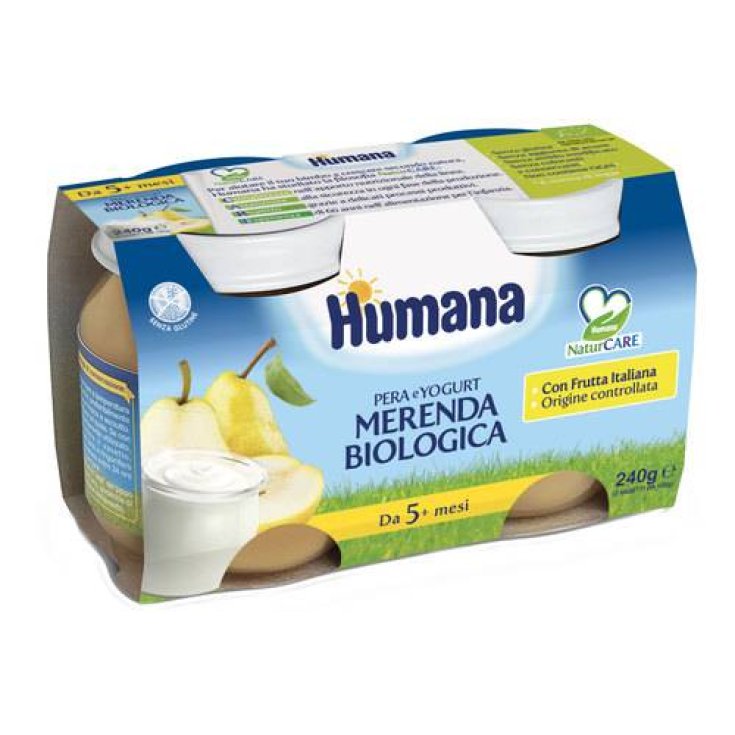 Merenda Biologica Humana Pera Yogurt 2x120g