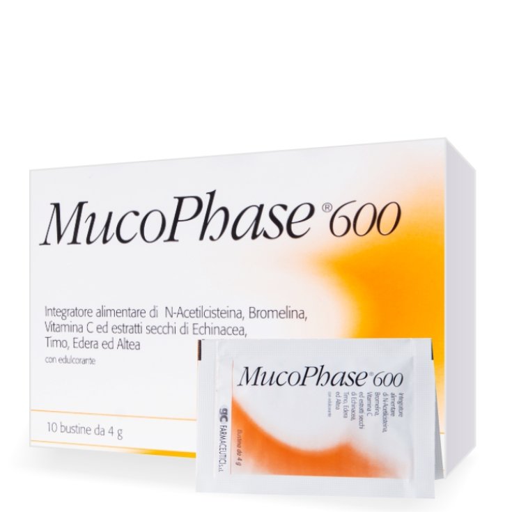 G.C.Farmaceutici Mucophase 600 Integratore Alimentare 10 Bustine