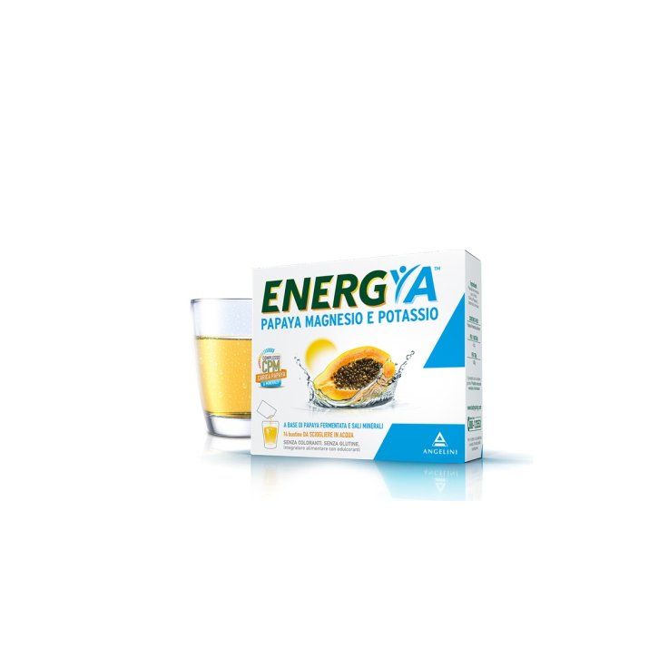 Angelini Energya Papaya Magnesio E Potassio Integratore Alimentare 14 Bustine