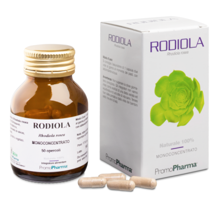 PromoPharma Rodiola Monoconcentrato Integratore Alimentare 50 Capsule
