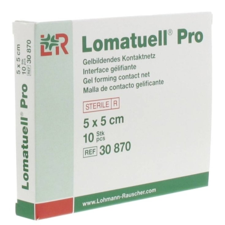 Lohmann & Rauscher Lomatuell Pro Rete Di Contatto Gelificante 5x5cm 10 Pezzi