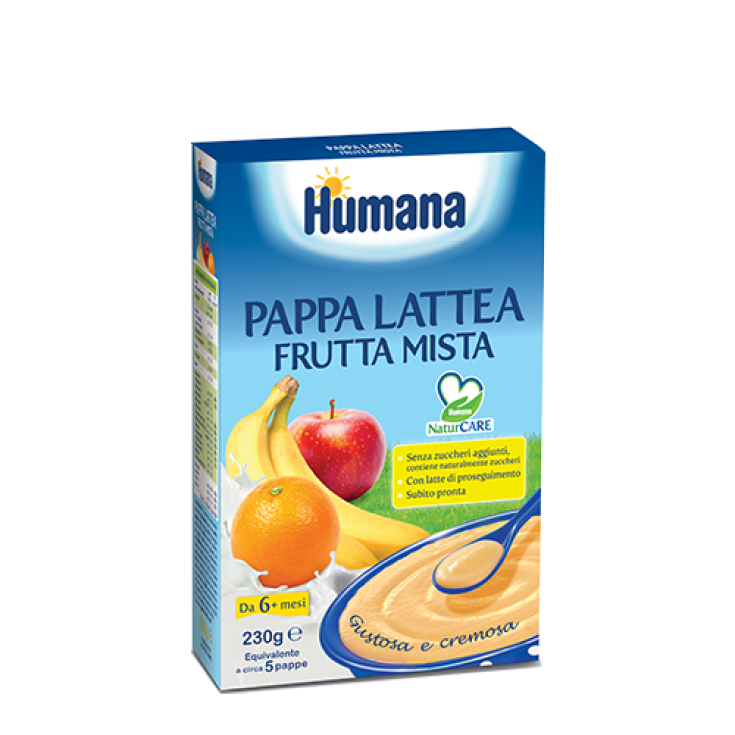 Pappa Lattea Frutta Mista Humana 230g - Farmacia Loreto