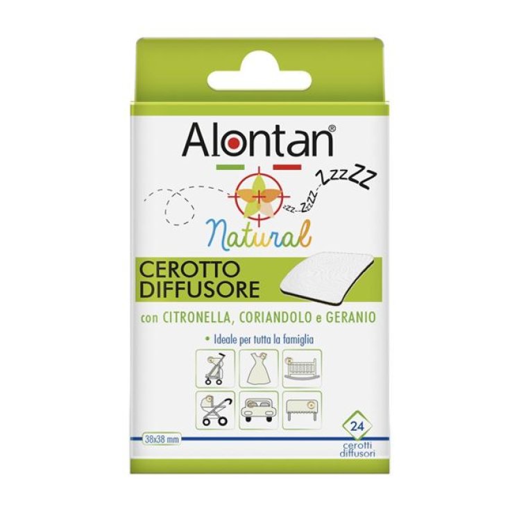 Alontan® Natural Cerotto Diffusore Con Citronella Coriandolo & Geranio 24 Pezzi 38x38mm