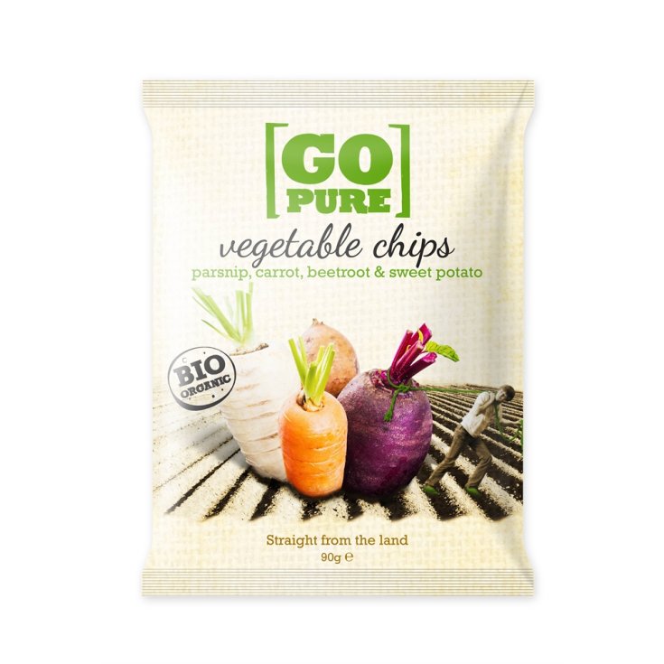 Go Pure Chips Di Verdure Biologico 90g