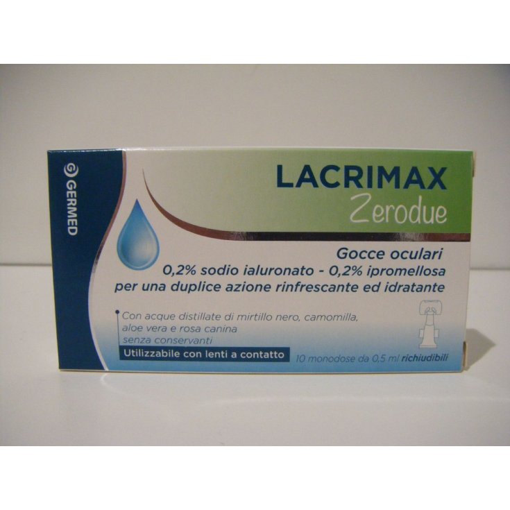 Lacrimax Zerodue Gocce Oculari 10 Monodose
