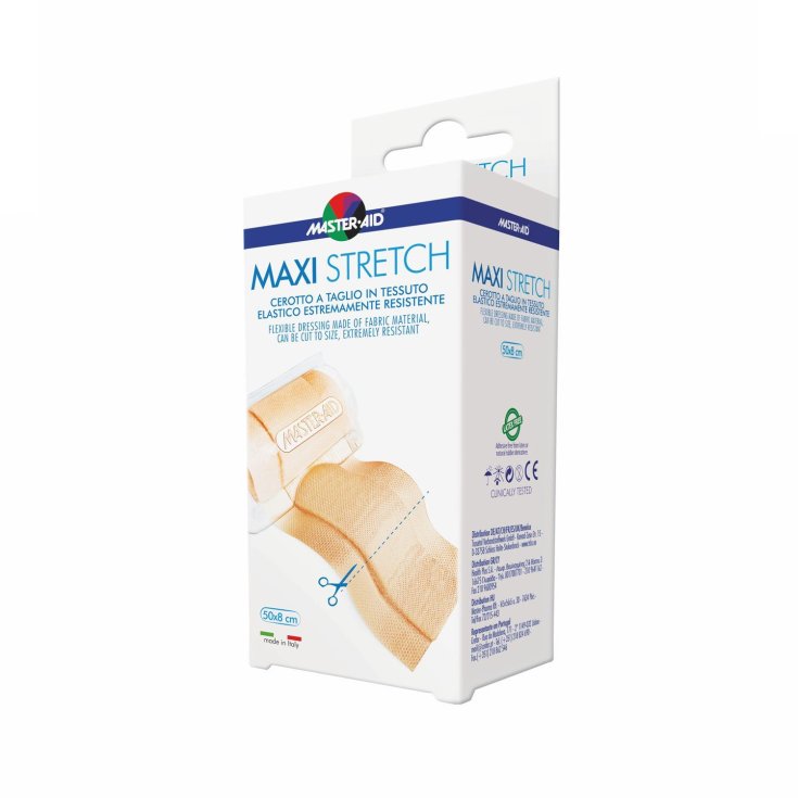 Master-Aid® Maxi Stretch Cerotto A Taglio In Tessuto Elastico Estremamente Resistente 1 Pezzo 50x6cm